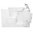 Gelcoat Premium Series 32 in. x 52 in. Outward Opening Door Walk-In Bathtub with Air Spa and Whirlpool system, SS9OD5232RD-WH-PC