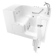 Gelcoat Premium Series 32 in. x 52 in. Outward Opening Door Walk-In Bathtub with Air Spa and Whirlpool system, SS9OD5232RD-WH-PC