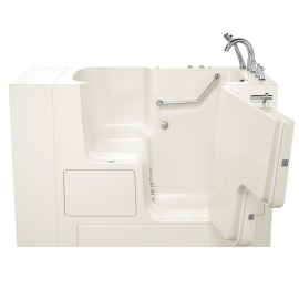 Gelcoat Premium Series 32 in. x 52 in. Outward Opening Door Walk-In Bathtub with Whirlpool system, SS9OD5232RJ-BC-PC