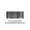 34.5-in. Recessed Horizontal Storage Pod, in Brushed Stainless