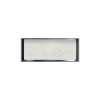 34.5-in. Recessed Horizontal Storage Pod Rear Lined in Palladium White
