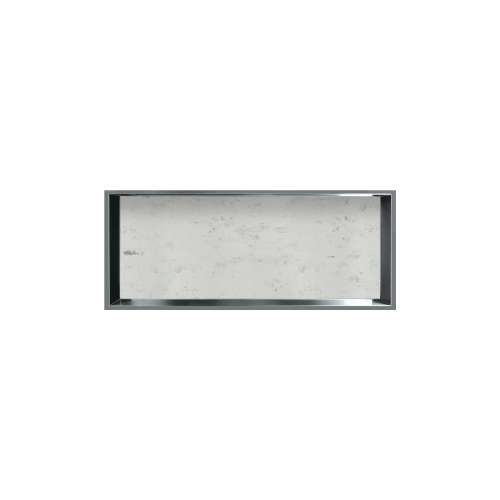 34.5-in. Recessed Horizontal Storage Pod Rear Lined in Carrara
