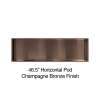 46.5-in. Recessed Horizontal Storage Pod, in Champagne Bronze