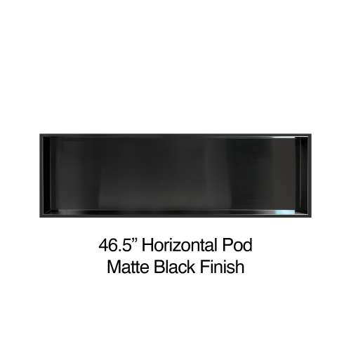 46.5-in. Recessed Horizontal Storage Pod, in Matte Black