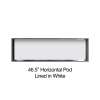 46.5-in. Recessed Horizontal Storage Pod Rear Lined in White