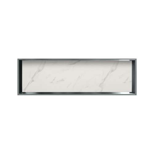 46.5-in. Recessed Horizontal Storage Pod Rear Lined in Pearl Stone