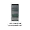 34.5-in. Recessed Vertical Storage Pod, in Brushed Stainless