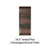 34.5-in. Recessed Vertical Storage Pod, in Champagne Bronze