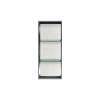 34.5-in. Recessed Vertical Storage Pod Rear Lined in Palladium White