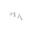 Aspirations 4-Hole 2-Handle Deck Mount Roman Tub Faucet With Lever Handles and Personal Shower, T061901.002