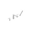 Aspirations 4-Hole 2-Handle Deck Mount Roman Tub Faucet With Lever Handles and Personal Shower, T061901.002