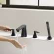 Aspirations 4-Hole 2-Handle Deck Mount Roman Tub Faucet With Lever Handles and Personal Shower, T061901.243