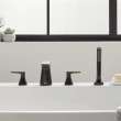 Aspirations 4-Hole 2-Handle Deck Mount Roman Tub Faucet With Lever Handles and Personal Shower, T061901.243