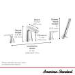 Aspirations 4-Hole 2-Handle Deck Mount Roman Tub Faucet With Lever Handles and Personal Shower, T061901.295