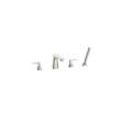 Aspirations 4-Hole 2-Handle Deck Mount Roman Tub Faucet With Lever Handles and Personal Shower, T061901.295