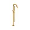 Contemporary Round Freestanding Bathtub Filler With Lever Handle Faucet for Flash(R) Rough-In Valve, T064951.GN0