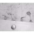 Colony(R) PRO Bathtub Faucet Trim With Lever Handles and Personal Shower for Flash(R) Rough-In Valve, T075921.002