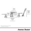 Studio(R) S Bathtub Faucet With Lever Handles and Personal Shower for Flash(R) Rough-In Valve, T105901.GN0