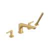 Studio(R) S Bathtub Faucet With Lever Handles and Personal Shower for Flash(R) Rough-In Valve, T105901.GN0