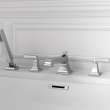 Town Square(R) S Bathub Faucet With Lever Handles and Personal Shower for Flash(R) Rough-in Valve, T455901.002