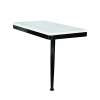 24in x 12in Right-Hand Shower Seat with PVD Coated Matte Black Frame and Leg, Bellagio