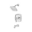 Edgemere(R) 2.5 gpm/9.5 L/min Tub and Shower Trim Kit With Showerhead, Double Ceramic Pressure Balance Cartridge With Lever Handle, TU018502.002