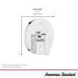 Aspirations Pressure Balance Valve Trim With Double Ceramic Pressure Balance Cartridge and Lever Handle, TU061500.295