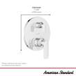 Aspirations 2-Handle 2 or 3 Way Shower Diverter Trim with Discrete Cartridge, TU061740.002