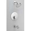Serin(R) 1.75 gpm/6.6 L/min Tub and Shower Trim Kit With Water-Saving 3-Function Shower Head, Double Ceramic Pressure Balance Cartridge With Lever Handle, TU064508.002