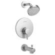 Serin(R) 1.75 gpm/6.6 L/min Tub and Shower Trim Kit With Water-Saving 3-Function Shower Head, Double Ceramic Pressure Balance Cartridge With Lever Handle, TU064508.002