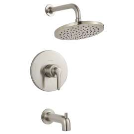 Studio(R) S 1.8 gpm/6.8 L/min Tub and Shower Trim Kit With Rain Showerhead, Double Ceramic Pressure Balance Cartridge With Lever Handle, TU105508.295