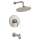 Studio(R) S 1.8 gpm/6.8 L/min Tub and Shower Trim Kit With Rain Showerhead, Double Ceramic Pressure Balance Cartridge With Lever Handle, TU105508.295