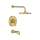 Studio(R) S 1.8 gpm/6.8 L/min Tub and Shower Trim Kit With Rain Showerhead, Double Ceramic Pressure Balance Cartridge With Lever Handle, TU105508.GN0