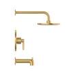Studio(R) S 1.8 gpm/6.8 L/min Tub and Shower Trim Kit With Rain Showerhead, Double Ceramic Pressure Balance Cartridge With Lever Handle, TU105508.GN0