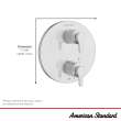 Studio(R) S 2-Handle Integrated Shower Diverter Trim Only, TU105740.GN0