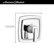 Townsend(R) Valve Only Trim Kit With Double Ceramic Pressure Balance Cartridge and Lever Handle, TU353500.002