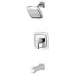 Townsend(R) 2.5 gpm/9.5L/min Tub and Shower Trim Kit With Rain Showerhead, Double Ceramic Pressure Balance Cartridge With Lever Handle, TU353502.002