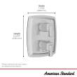 Townsend(R)2-Handle Integrated Shower Diverter Trim Only, TU353740.002