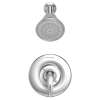 Reliant 3(R) 2.5 gpm/9.5 L/min Shower Trim Kit With Showerhead, Double Ceramic Pressure Balance Cartridge With Lever Handle, TU385501.002