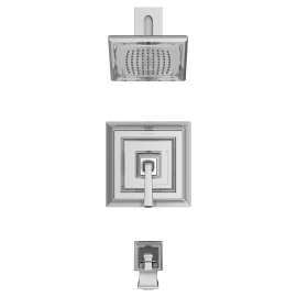 Town Square S 2.5 gpm/9.5 L/min Tub and Shower Trim Kit With Single Function Showerhead, Double Ceramic Pressure Balance Cartridge With Lever Handle, TU455502.002