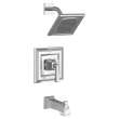 Town Square S 2.5 gpm/9.5 L/min Tub and Shower Trim Kit With Single Function Showerhead, Double Ceramic Pressure Balance Cartridge With Lever Handle, TU455502.002