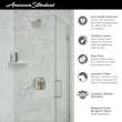 Crawford 1.8 gpm/6.8 L/min Shower Trim Kit With Water-Saving Showerhead, Double Ceramic Pressure Balance Cartridge With Lever Handle, TU612507.002