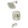Crawford 1.8 gpm/6.8 L/min Tub and Shower Trim Kit With Water-Saving Showerhead, Double Ceramic Pressure Balance Cartridge With Lever Handle, TU612508.295