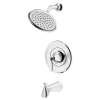 Glenmere 1.8 gpm/6.8 L/min Tub and Shower Trim Kit With Water-Saving Showerhead, Double Ceramic Pressure Balance Cartridge With Lever Handle, TU617508.002