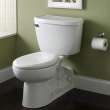 Yorkville® Two-Piece Pressure Assist 1.1 Gpf/4.2 Lpf Chair Height Back Outlet Elongated Everclean® Toilet, 2878100.020
