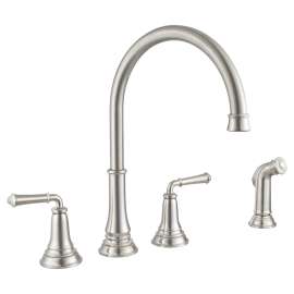 Delancey® 2-Handle Widespread Kitchen Faucet 1.5 Gpm/5.7 L/Min With Side Spray, 4279701.075