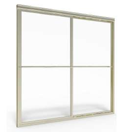 Prestige 60 X 58-1/2-Inch Height Framed Sliding Tub Door With Clear Glass, Am00750400.006
