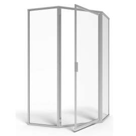 Prestige 66-5/8-Inch Height Neo Angle Shower Door, Ampqf14400.213