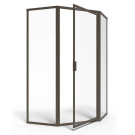 Prestige 66-5/8-Inch Height Neo Angle Shower Door, Ampqf14400.224