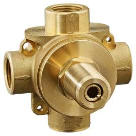 3-Way In-Wall Diverter Rough-In Valve With 3 Discrete Functions, R433